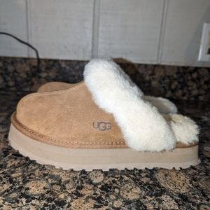 UGG Women's Disquette Slippers Chestnut Suede Upper 1122550-CHE Size 8